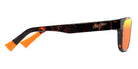 Maui Jim® Keola MJI MM628-029 57 - Shiny Dark Havana/Hawaii Lava Sunglasses