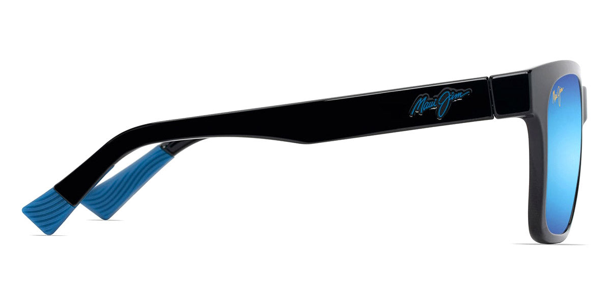 Maui Jim® Punikai MJI MM631-022 56 - Shiny Black/Blue Hawaii Sunglasses