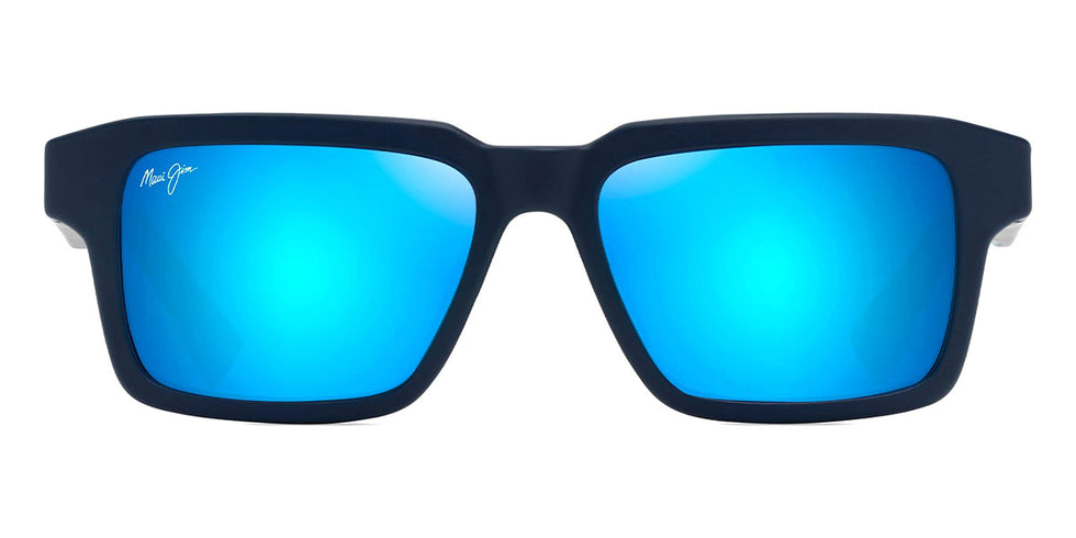 Maui Jim® Kahiko MJI MM635-036 53 - Matte Dark Blue/Blue Hawaii Sunglasses
