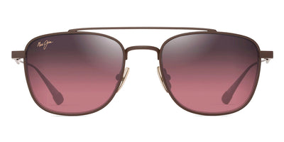 Maui Jim® Kahana MJI MM640-017 53 - Matte Brown/Maui Rose Sunglasses