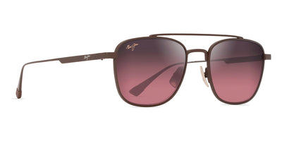 Maui Jim® Kahana MJI MM640-017 53 - Matte Brown/Maui Rose Sunglasses