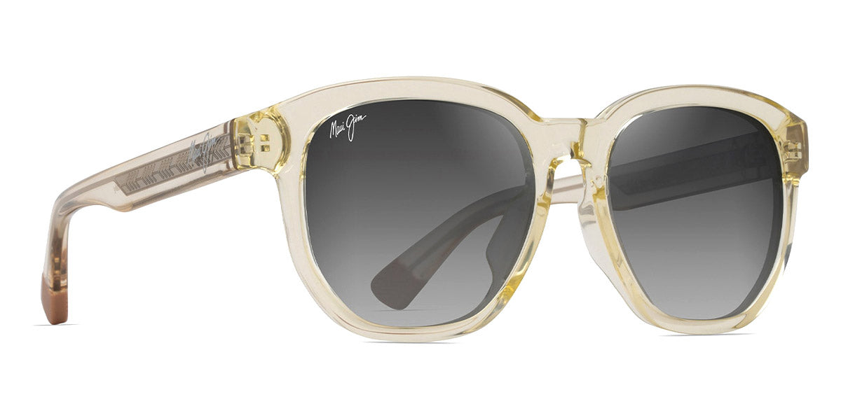 Maui Jim® Akahai Asian Fit MJI MM646-014 56 - Shiny Trans Yellow/Neutral Grey Sunglasses