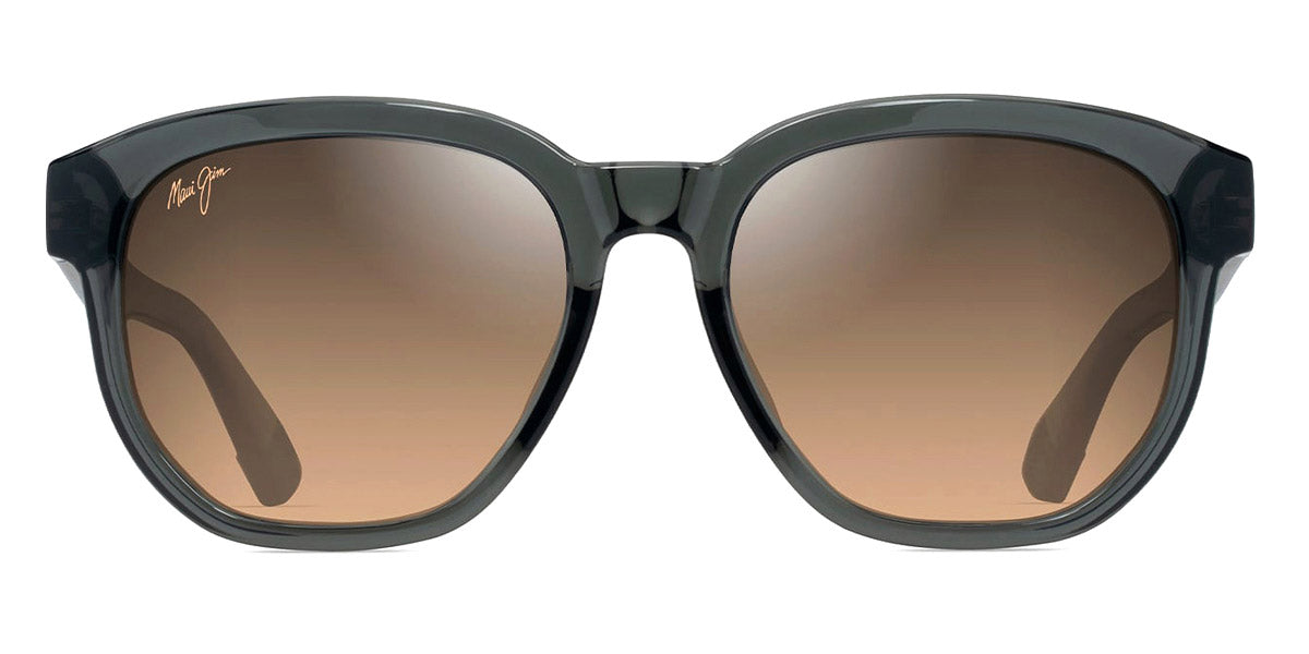 Maui Jim® Akahai Asian Fit MJI MM646-019 56 - Shiny Trans Dark Grey/HCL Bronze Sunglasses
