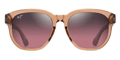 Maui Jim® Akahai Asian Fit MJI MM646-024 56 - Shiny Trans Light Brown/Maui Rose Sunglasses