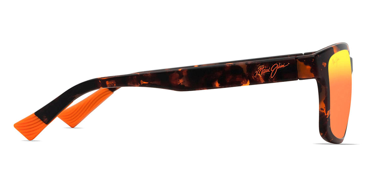 Maui Jim® Lehiwa Asian Fit MJI MM648-029 58 - Matte Dark Havana/Hawaii Lava Sunglasses