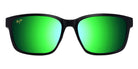 Maui Jim® Lehiwa Asian Fit MJI MM648-031 58 - Matte Black/Mauigreen Sunglasses