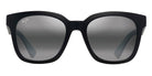 Maui Jim® Honua Asian Fit MJI MM653-016 55 - Matte Black With Interior White Gradient Effect/Neutral Grey Sunglasses
