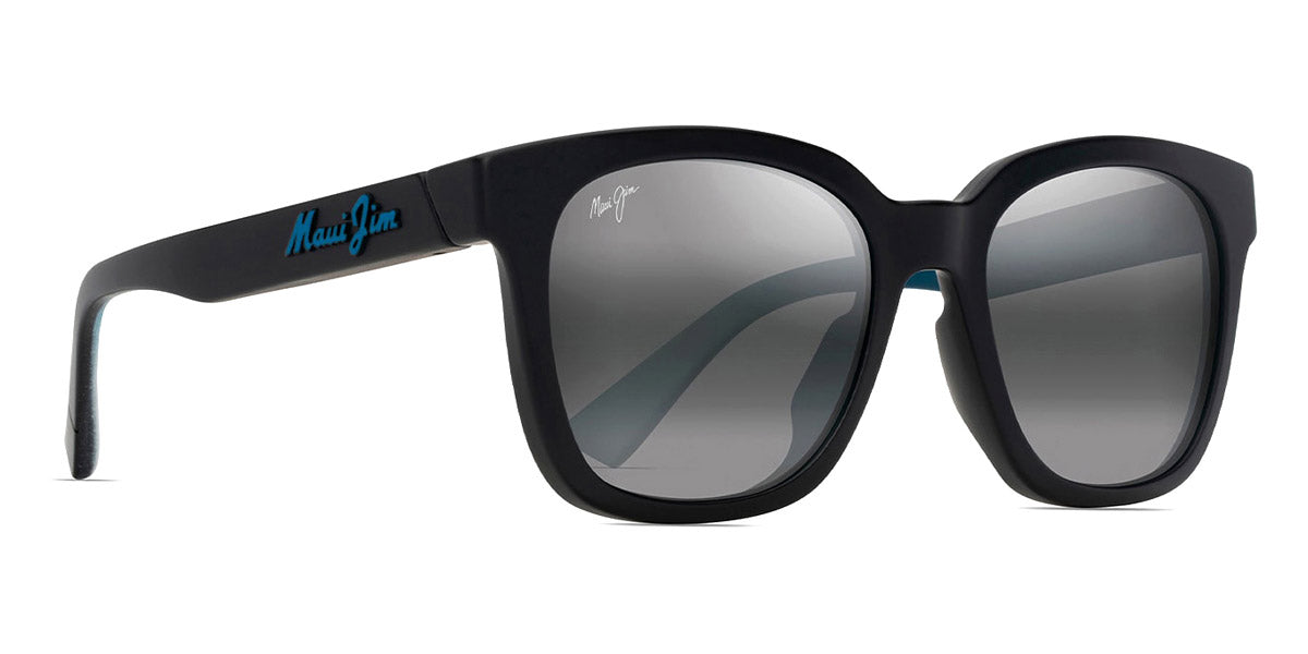 Maui Jim® Honua Asian Fit MJI MM653-016 55 - Matte Black With Interior White Gradient Effect/Neutral Grey Sunglasses