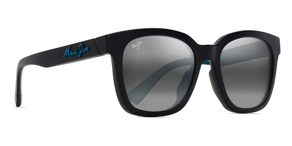 Maui Jim® Honua Asian Fit MJI MM653-016 55 - Matte Black With Interior White Gradient Effect/Neutral Grey Sunglasses