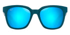 Maui Jim® Honua Asian Fit MJI MM653-031 55 - Matte Petrol Blue/Blue Hawaii Sunglasses