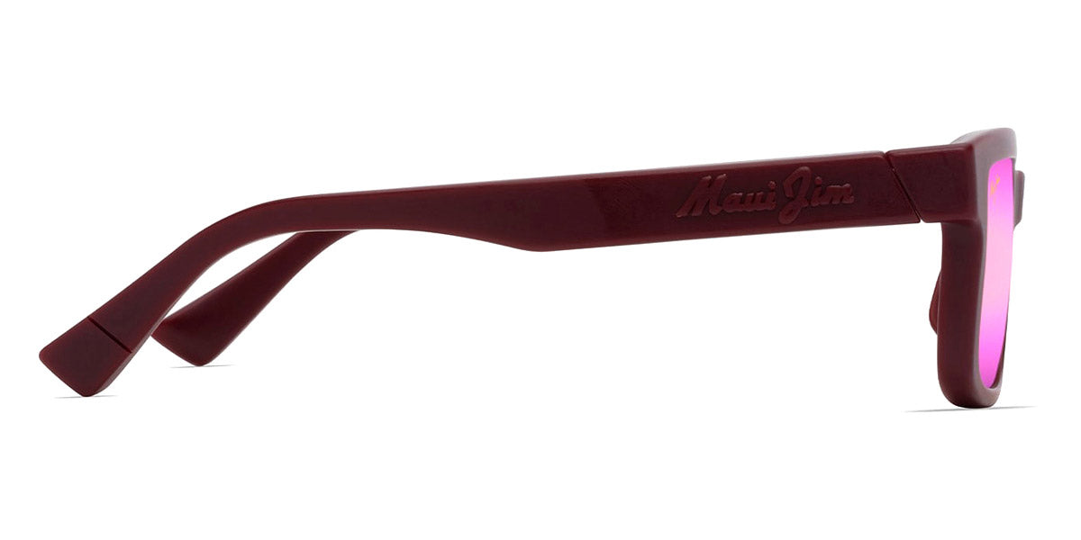 Maui Jim® Hiapo Asian Fit MJI MM655-035 56 - Matte Burgundy/Maui Sunrise Sunglasses