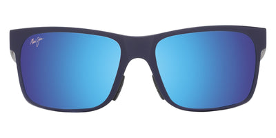 Maui Jim® Hoopili MJI MM683-031 58 - Metal Matte Blue/Blue Hawaii Sunglasses