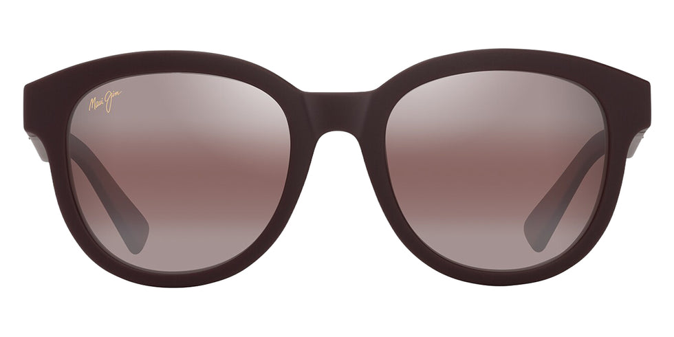 Maui Jim® Ihupani Asian Fit MJI R658-04 53 - Matte Burgundy/Maui Rose Sunglasses