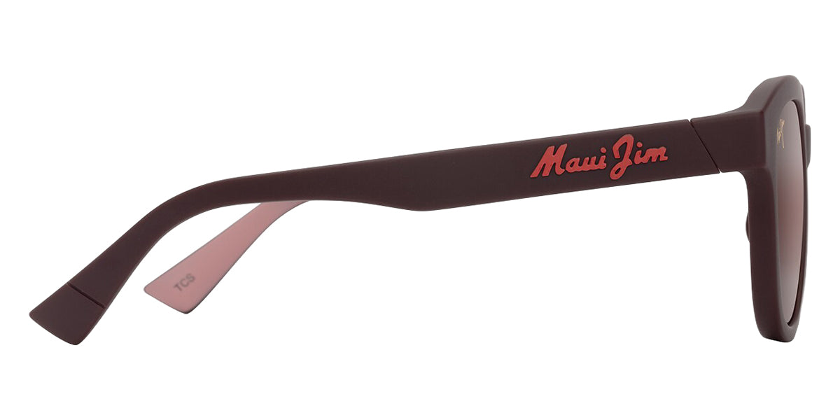 Maui Jim® Ihupani Asian Fit MJI R658-04 53 - Matte Burgundy/Maui Rose Sunglasses