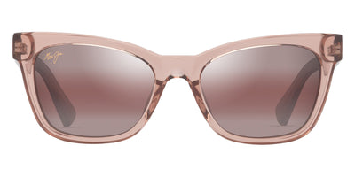 Maui Jim® Hiwahiwa MJI R689-09 54 - Shiny Transparent Antique Pink/Maui Rose Sunglasses