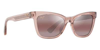 Maui Jim® Hiwahiwa MJI R689-09 54 - Shiny Transparent Antique Pink/Maui Rose Sunglasses