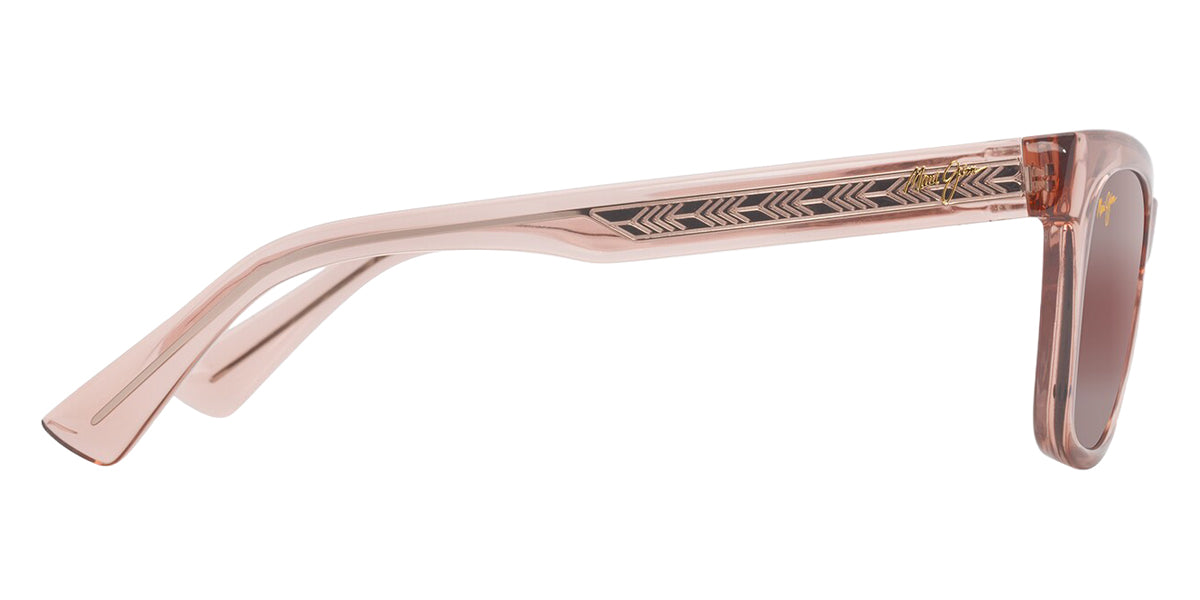 Maui Jim® Hiwahiwa MJI R689-09 54 - Shiny Transparent Antique Pink/Maui Rose Sunglasses