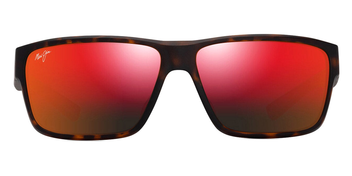 Maui Jim® Uila Asian Fit MJI RM662-10 62 - Matte Dark Havana/Hawaii Lava Sunglasses