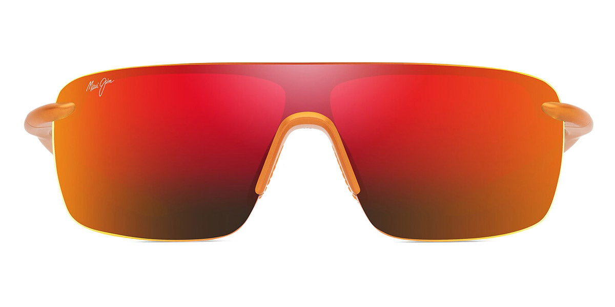 Maui Jim® Palulu MJI RM680-29 99 - Metal Matte Orange/Hawaii Lava Sunglasses