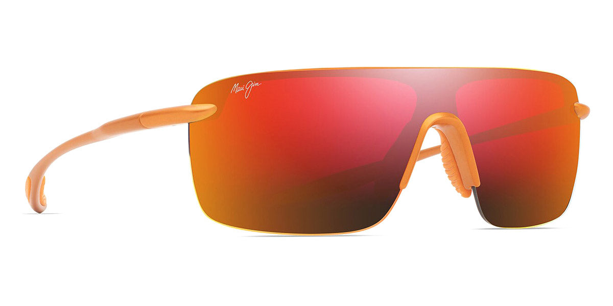 Maui Jim® Palulu MJI RM680-29 99 - Metal Matte Orange/Hawaii Lava Sunglasses