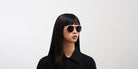 Mykita® ML01 MYK ML01 MH52 Signal White/Shiny Silver / Leica Black Solid 53 - MH52 Signal White/Shiny Silver / Leica Black Solid Sunglasses