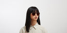 Mykita® ML02 MYK ML02 MH49 Pitch Black/Matte Silver / Leica Amber Solid 57 - MH49 Pitch Black/Matte Silver / Leica Amber Solid Sunglasses