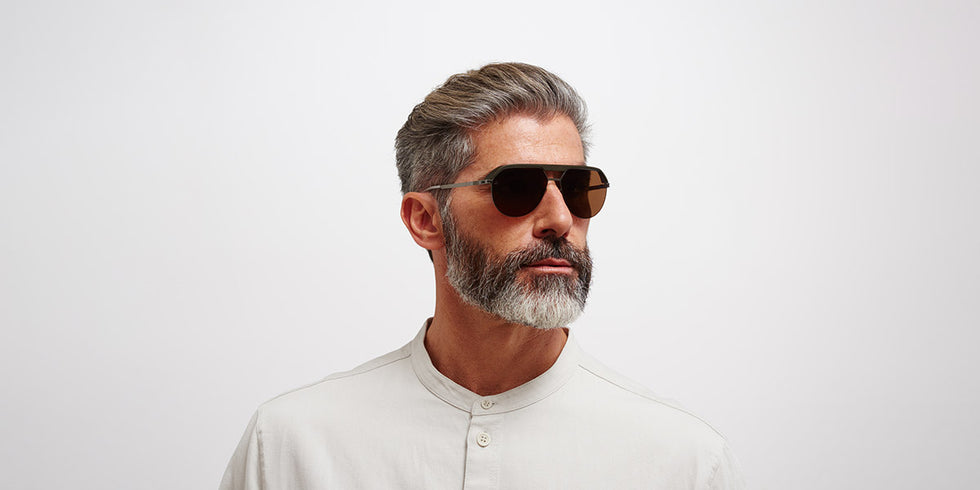 Mykita® ML02 MYK ML02 MH51 Safari Green/Graphite / Leica Brown Polarise 57 - MH51 Safari Green/Graphite / Leica Brown Polarise Sunglasses