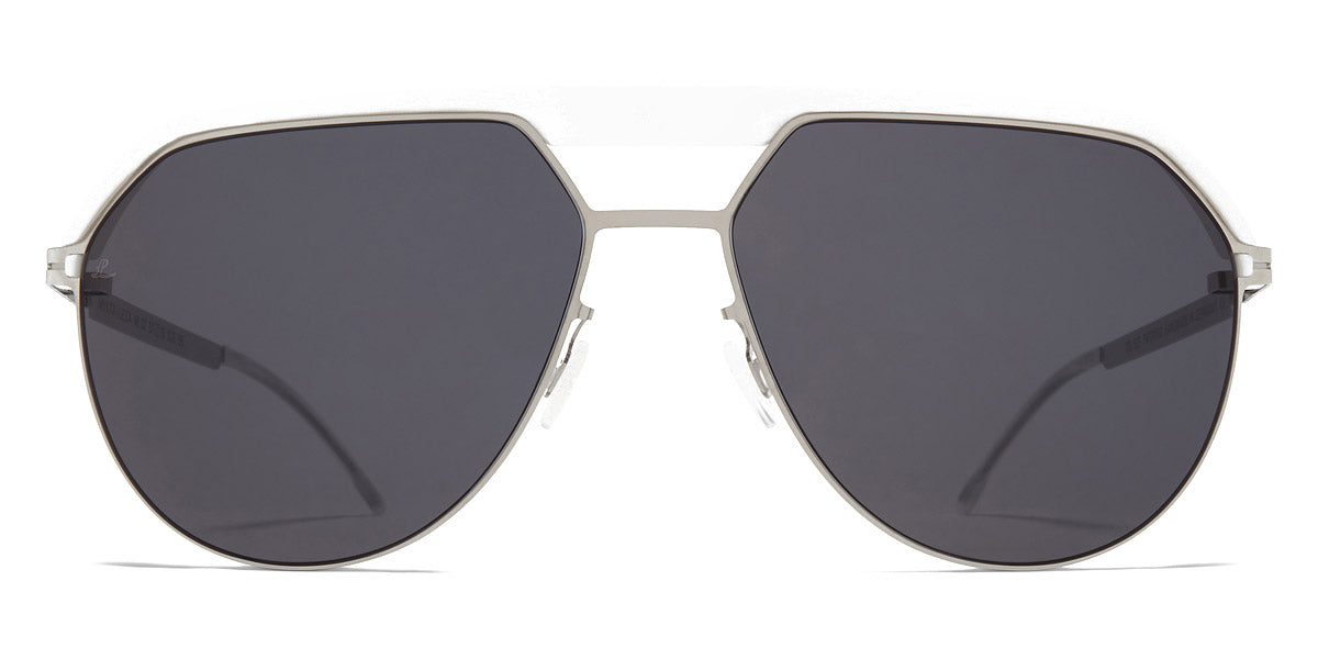 Mykita® ML02 MYK ML02 MH52 Signal White/Shiny Silver / Leica Black Solid 57 - MH52 Signal White/Shiny Silver / Leica Black Solid Sunglasses