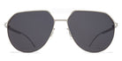Mykita® ML02 MYK ML02 MH52 Signal White/Shiny Silver / Leica Black Solid 57 - MH52 Signal White/Shiny Silver / Leica Black Solid Sunglasses