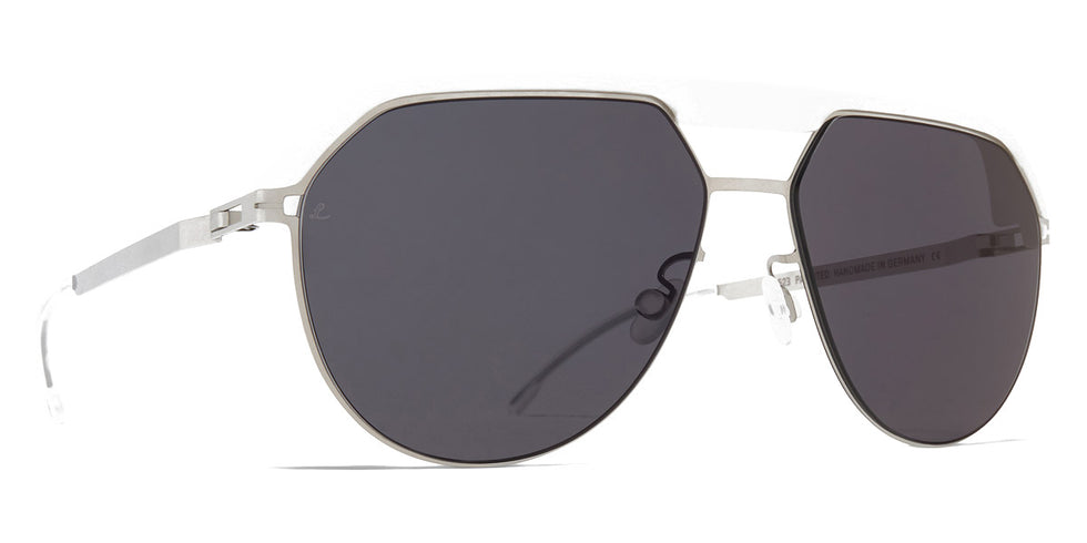 Mykita® ML02 MYK ML02 MH52 Signal White/Shiny Silver / Leica Black Solid 57 - MH52 Signal White/Shiny Silver / Leica Black Solid Sunglasses