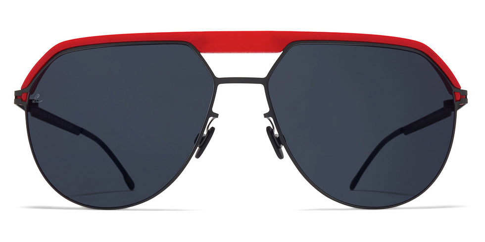 Mykita® ML02 MYK ML02 MH55 Leica Red/Black / Leica Black Solid 57 - MH55 Leica Red/Black / Leica Black Solid Sunglasses