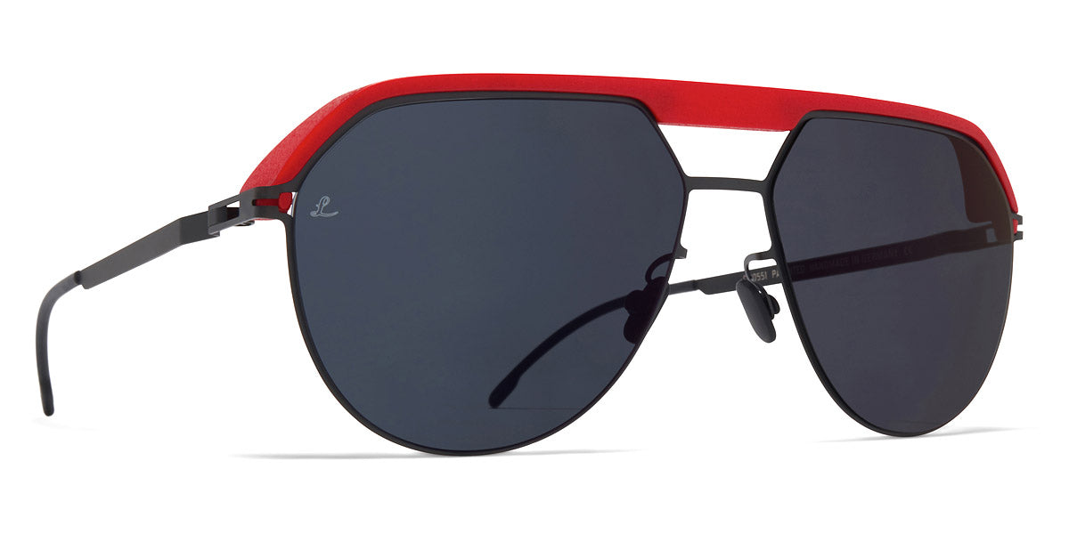 Mykita® ML02 MYK ML02 MH55 Leica Red/Black / Leica Black Solid 57 - MH55 Leica Red/Black / Leica Black Solid Sunglasses