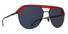Mykita® ML02 MYK ML02 MH55 Leica Red/Black / Leica Black Solid 57 - MH55 Leica Red/Black / Leica Black Solid Sunglasses