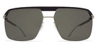 Mykita® ML03 MYK ML03 MH49 Pitch Black/Matte Silver / Leica G15 Solid 60 - MH49 Pitch Black/Matte Silver / Leica G15 Solid Sunglasses