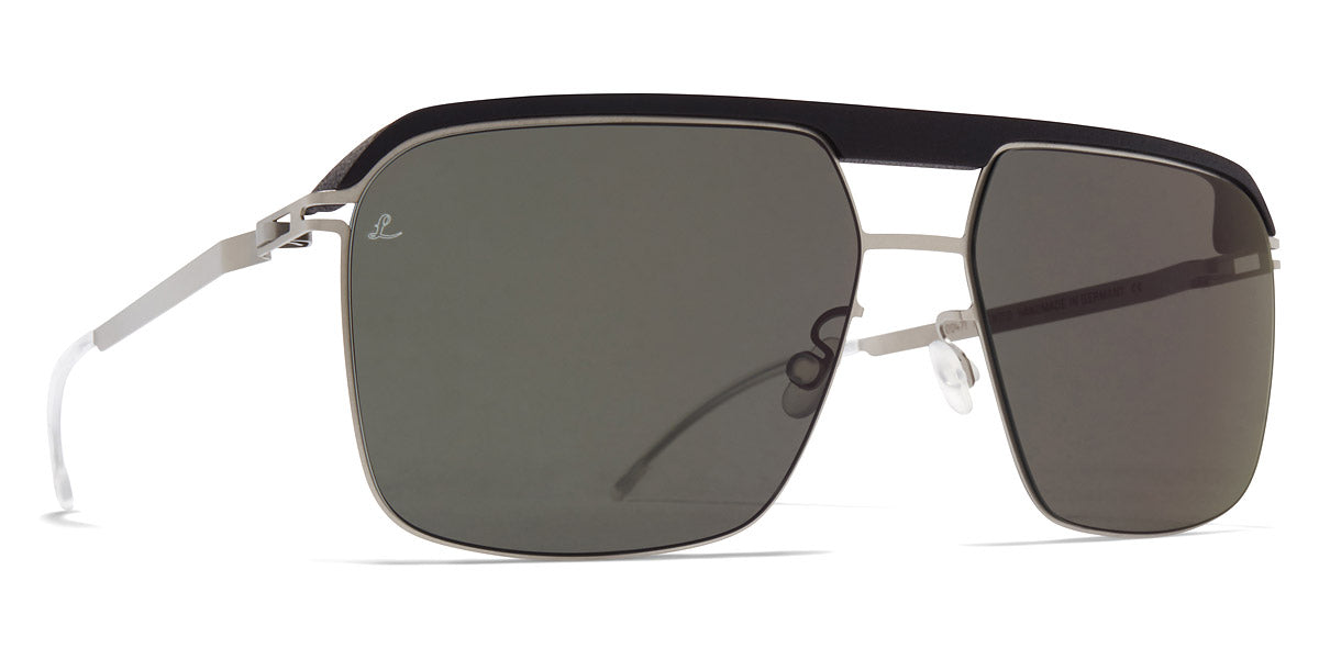 Mykita® ML03 MYK ML03 MH49 Pitch Black/Matte Silver / Leica G15 Solid 60 - MH49 Pitch Black/Matte Silver / Leica G15 Solid Sunglasses