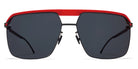 Mykita® ML03 MYK ML03 MH55 Leica Red/Black / Leica Black Solid 60 - MH55 Leica Red/Black / Leica Black Solid Sunglasses