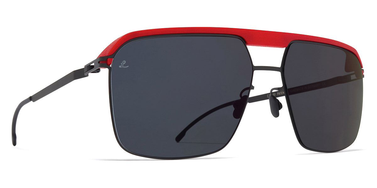 Mykita® ML03 MYK ML03 MH55 Leica Red/Black / Leica Black Solid 60 - MH55 Leica Red/Black / Leica Black Solid Sunglasses