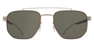 Mykita® ML05 MYK ML05 Matte Silver / Leica G15 Solid + Red Edges 53 - Matte Silver / Leica G15 Solid + Red Edges Sunglasses