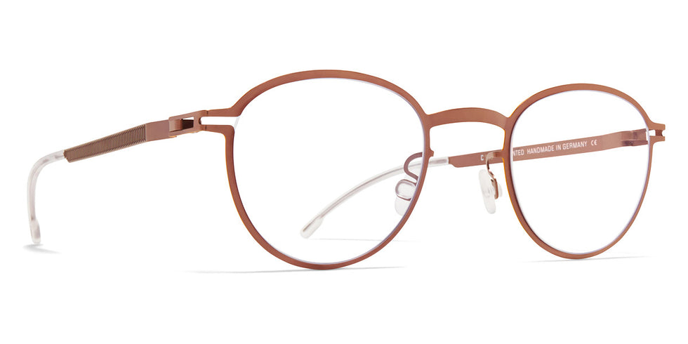 Mykita® ML12 MYK ML12 Shiny Copper/Leica Yellow 45 - Shiny Copper/Leica Yellow Eyeglasses