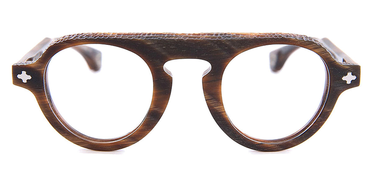 Blake Kuwahara® MOCKER BLK MOCKER BROWN HORN 45 - BROWN HORN Eyeglasses