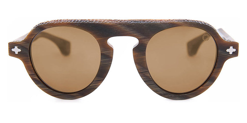 Blake Kuwahara® MOCKER SUN BLK MOCKER SUN BROWN HORN 45 - BROWN HORN Sunglasses