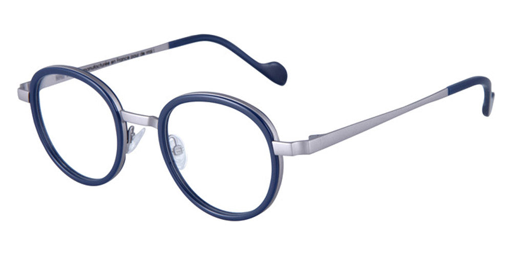 NaoNed® Moelez NAO Moelez 22BG 45 - Solid Navy Blue / Matte Light Grey Eyeglasses