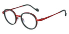 NaoNed® Moelez NAO Moelez 67VA 45 - Solid Military Green / Matte Brick Orange Eyeglasses