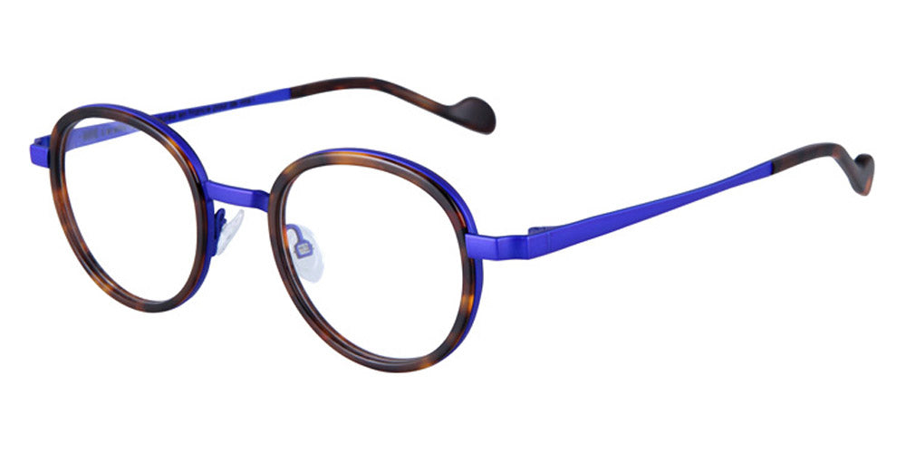 NaoNed® Moelez NAO Moelez 68B 45 - Tortoiseshell / Matte Bright Blue Eyeglasses