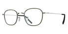 Blackfin® MOJAVE BLF MOJAVE 1573 46 - Shiny Silver/Army Dark Green Rims Eyeglasses