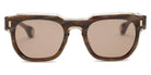 Blake Kuwahara® MONTANER SUN BLK MONTANER SUN BROWN HORN 52 - BROWN HORN Sunglasses