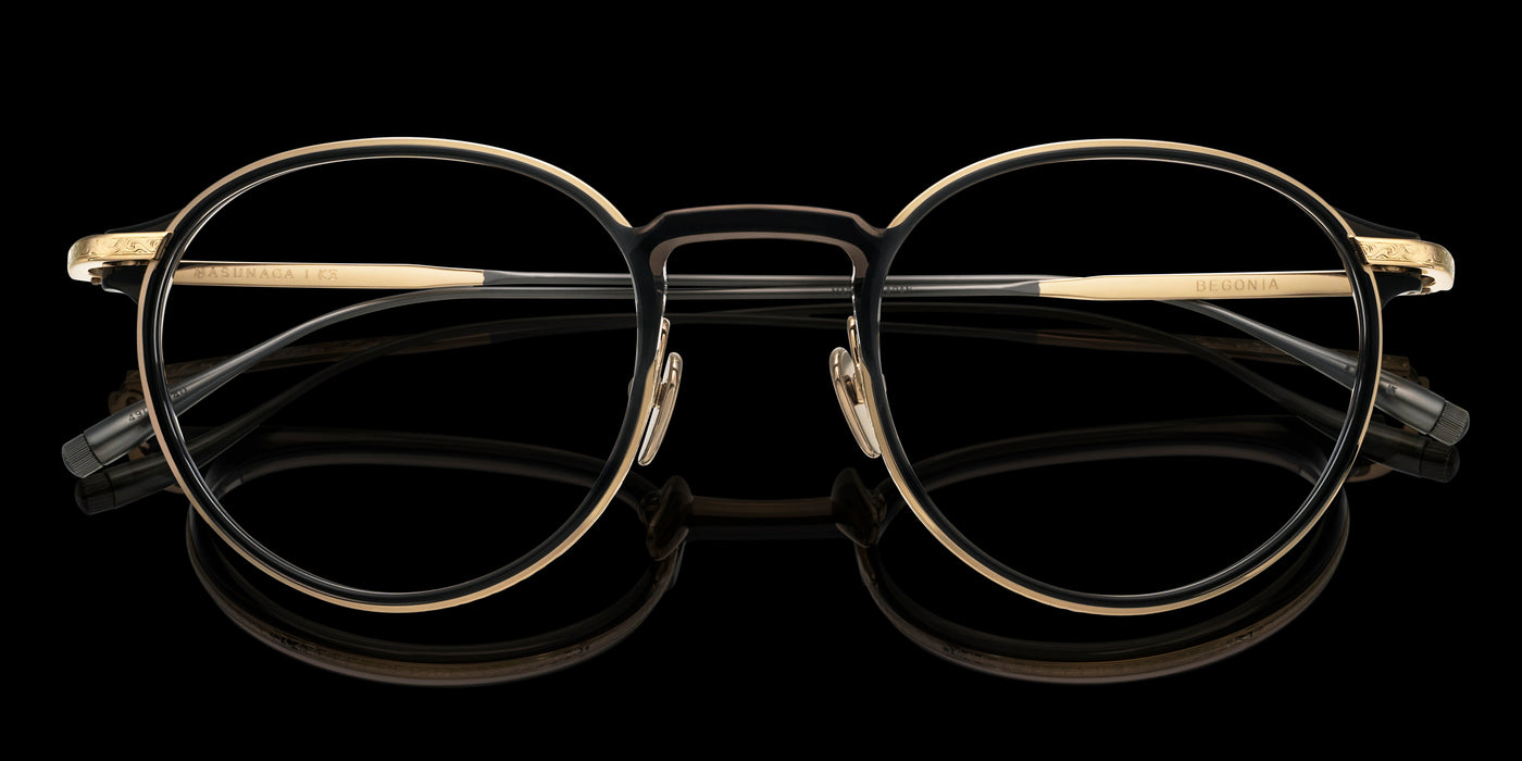 Masunaga® BEGONIA MSNG BEGONIA 19 BK GP 49 Eyeglasses