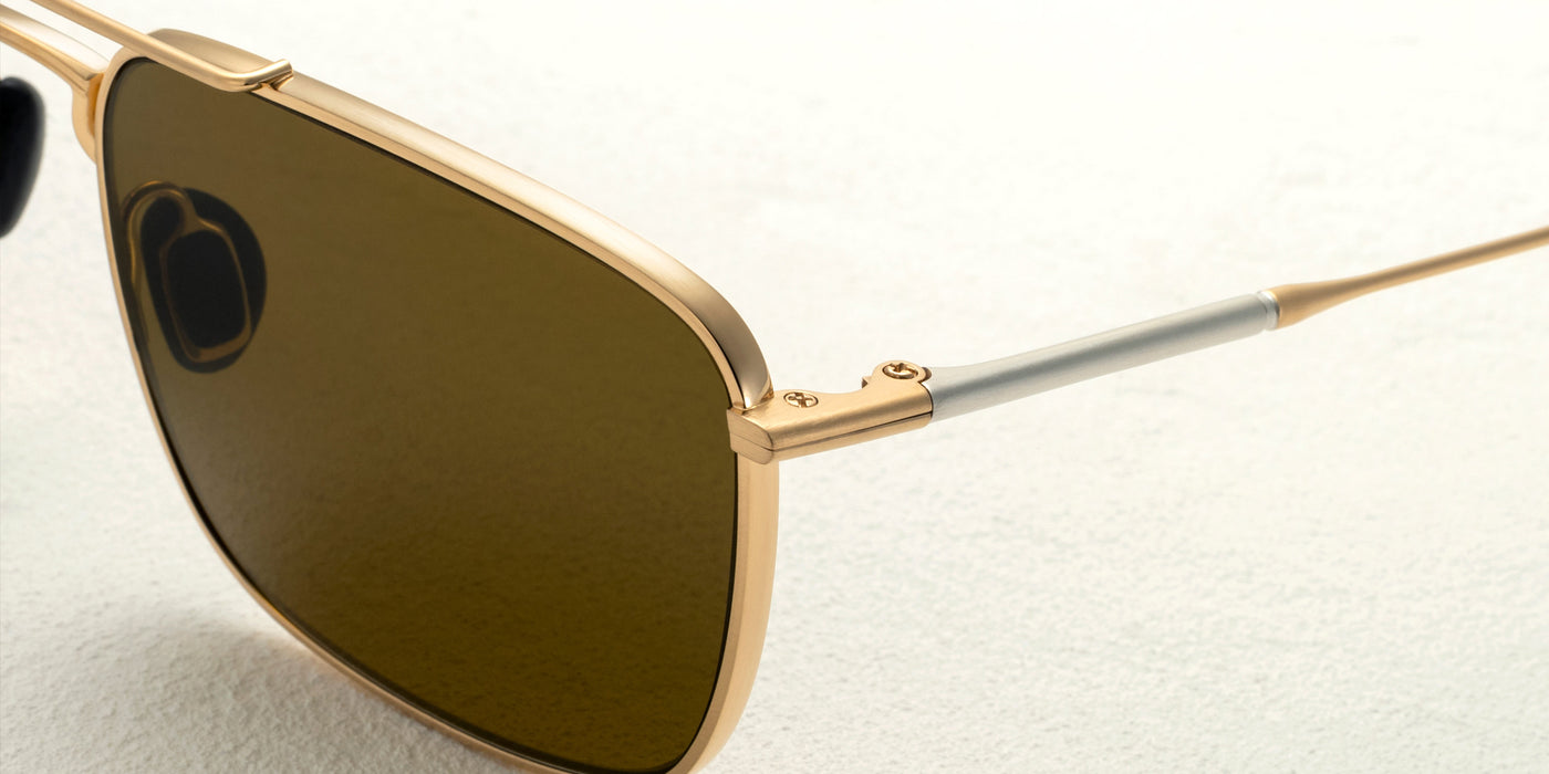 Masunaga® BIRD MSNG BIRD S43 GOLD II 54 Sunglasses