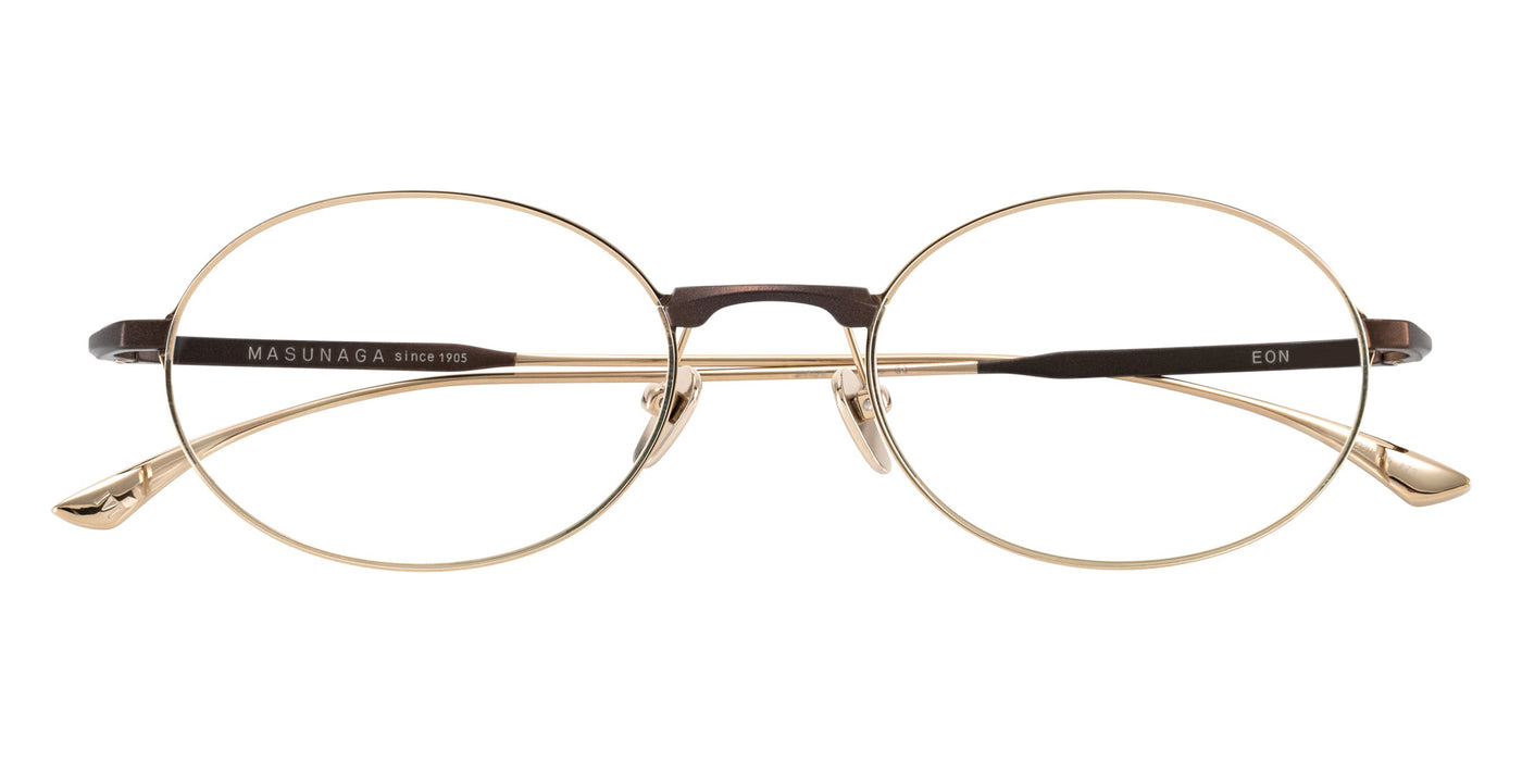Masunaga® EON MSNG EON 23 BR GOLD 52 Eyeglasses
