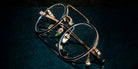 Masunaga® GLIDE MSNG GLIDE 21 GOLD NAVY 47 Eyeglasses